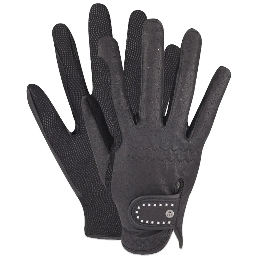 Allrounder Black guanti equitazione bambini neri 5-7 anni