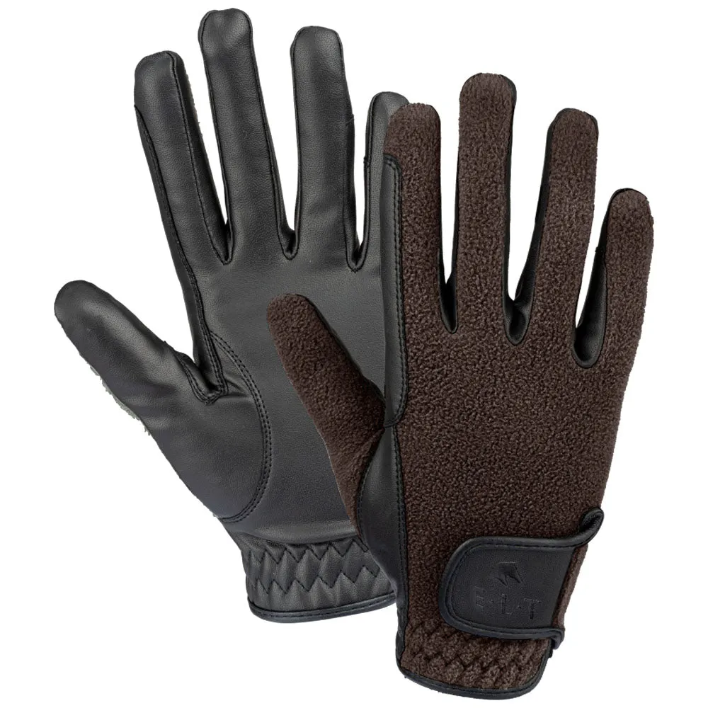 Waldhausen Picot Winter Guanti Equitazione in Pile Neri Caldi