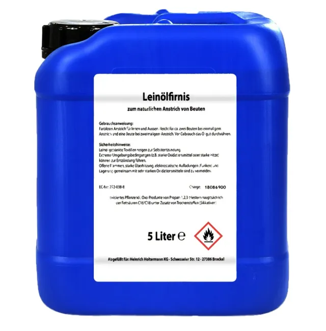 Beikircher olio di lino arnie ossidato naturale 5 l