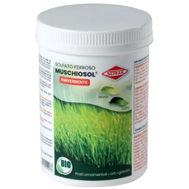 Sepran Muschiosol solfato ferro 1 kg prato verde