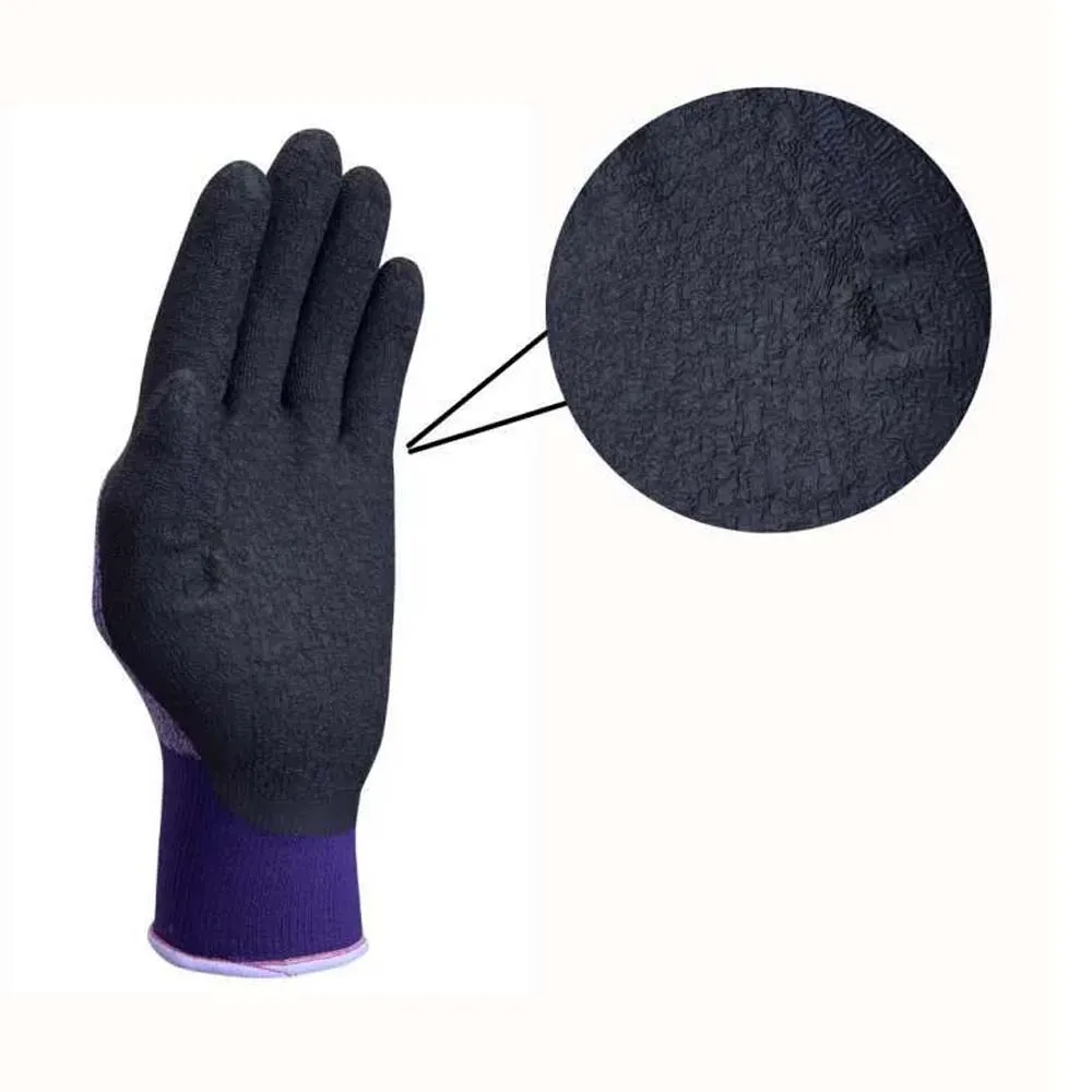 Showa 341 Thermo guanti lavoro viola termici