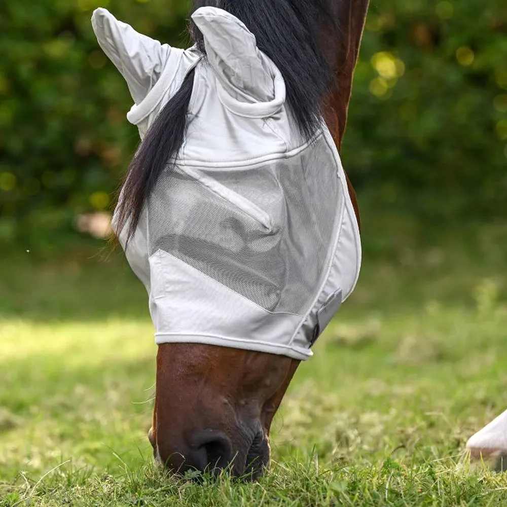 Beikircher Grünland Premium maschera antimosche cavallo nera con orecchie