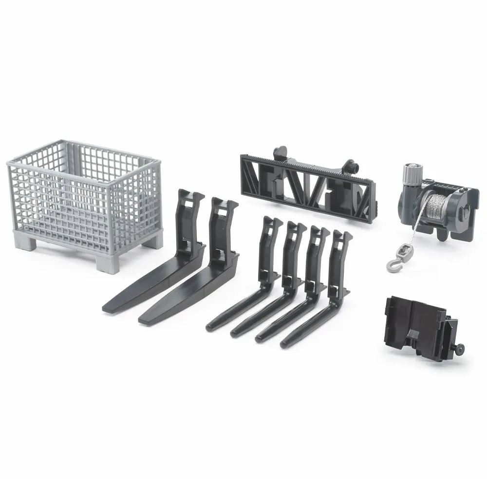 Bruder Front Loader caricatore frontale verricello forche