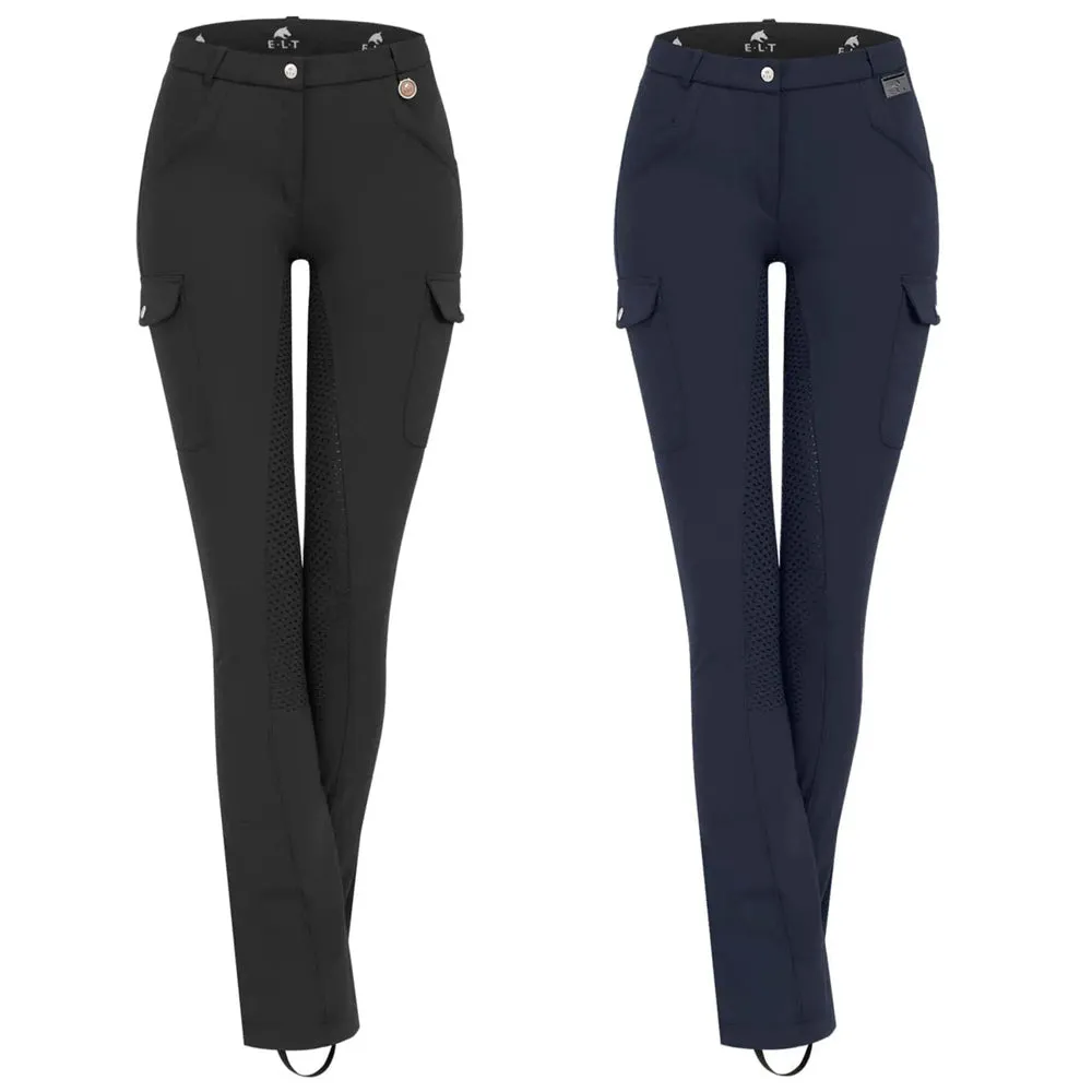 Beikircher Grünland Micro Jodhpur Cargo Pantaloni Donna Neri D42
