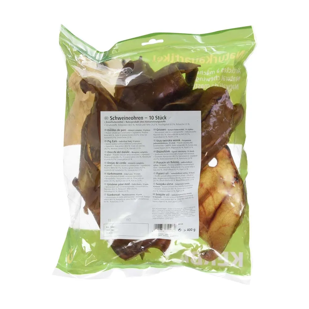 Beikircher Grünland Orecchie Maiale Cane Naturali 380 g