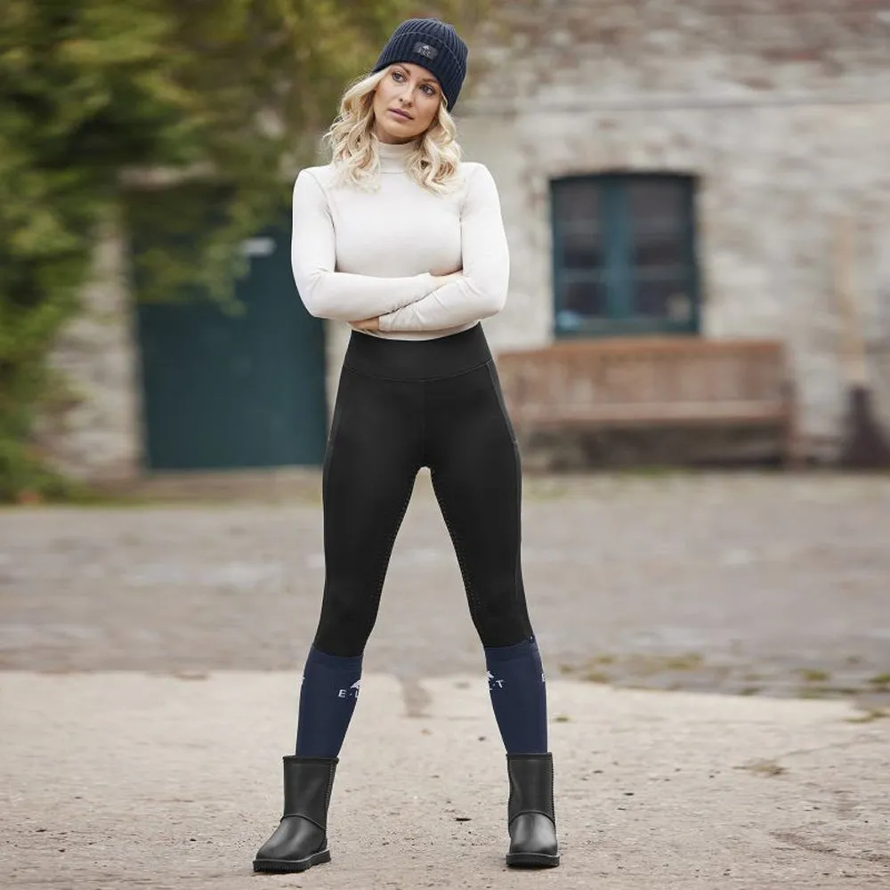 Beikircher Grünland Ella leggings termici equitazione grip nero
