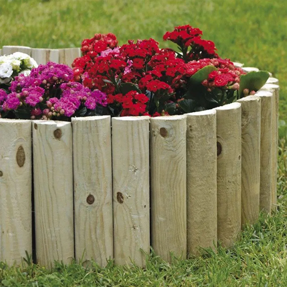 Bordura rollborder legno 5x30x250 cm aiuole