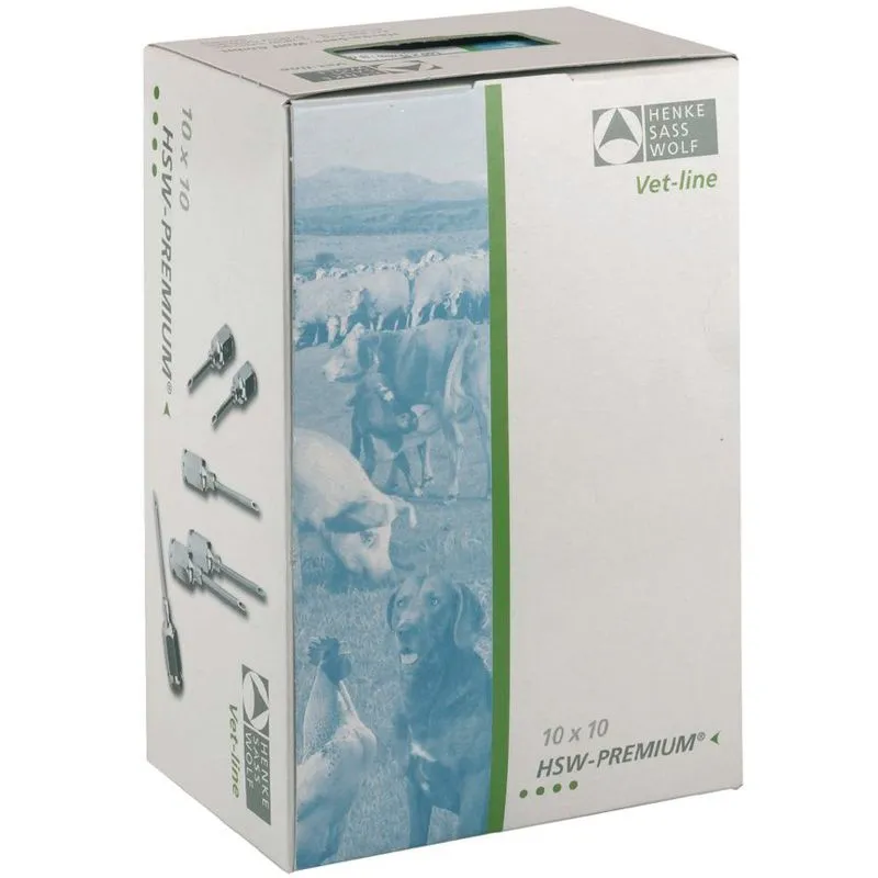 HSW Premium aghi filettati veterinari 1,0x20mm 10 pezzi