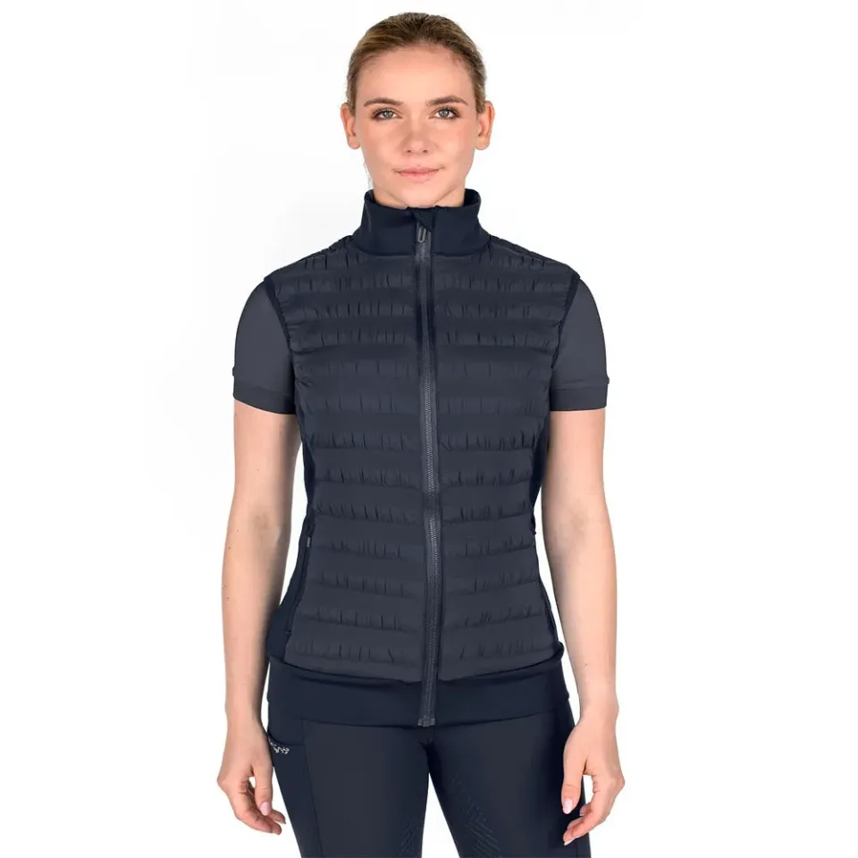 Seattle Hybrid gilet equitazione donna trapuntato blu scuro M