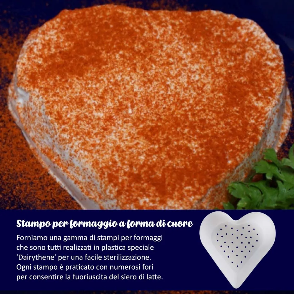 Beikircher Grünland stampo cuore formaggio 100 mm morbido