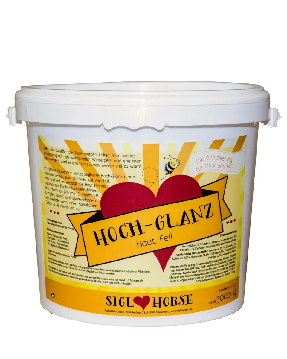 Siglhorse Hoch-Glanz mangime cavalli pelo lucido