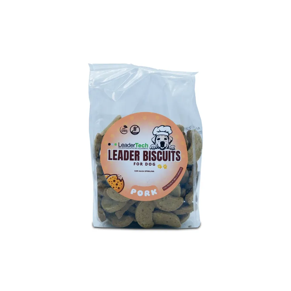 Leadertech LeaderBiscuit Pork biscotti cane 400 g maiale