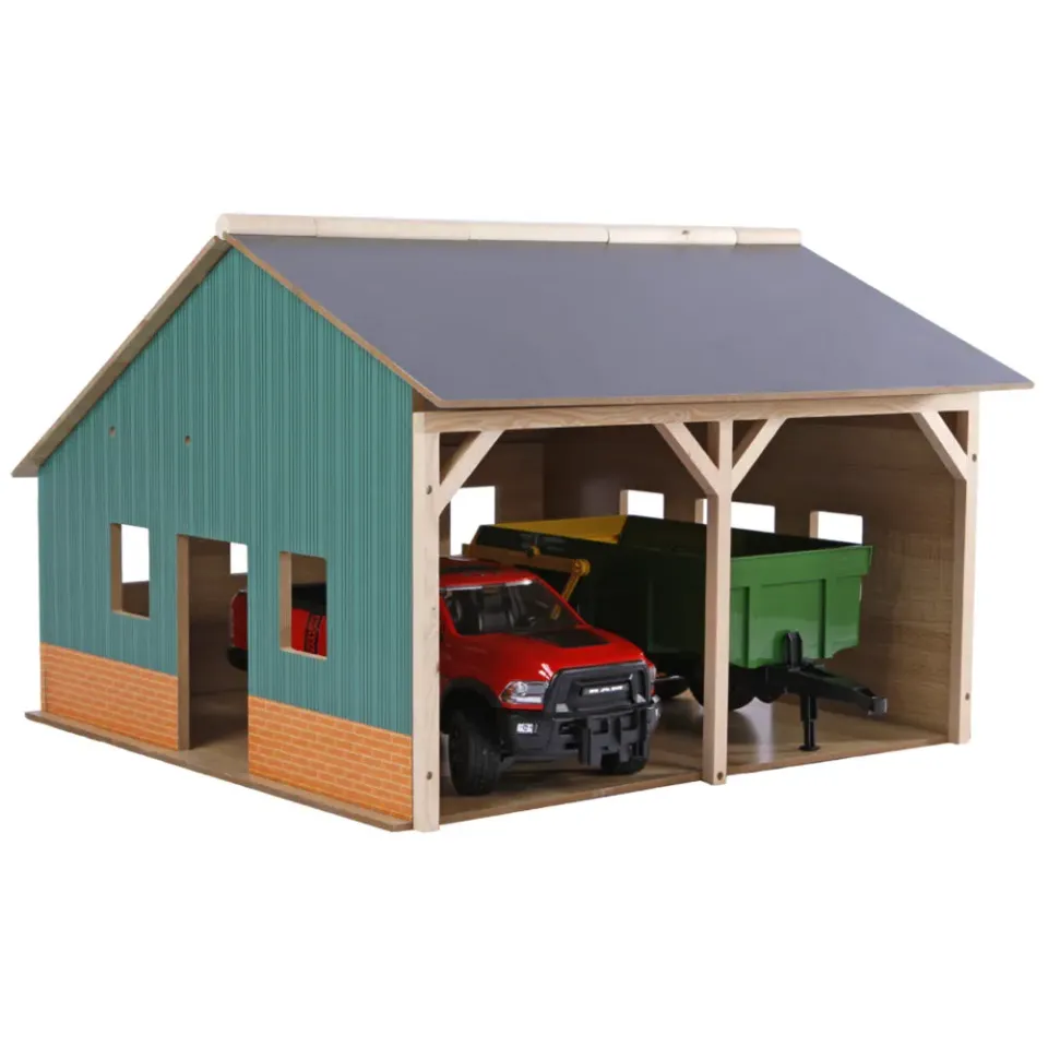 Beikircher Grünland Farm Shed capannone giocattolo 2 posti 1:16 legno