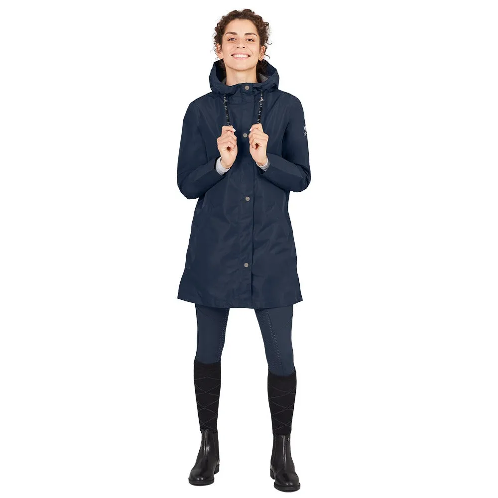 Emilia cerata equitazione blu navy impermeabile XS
