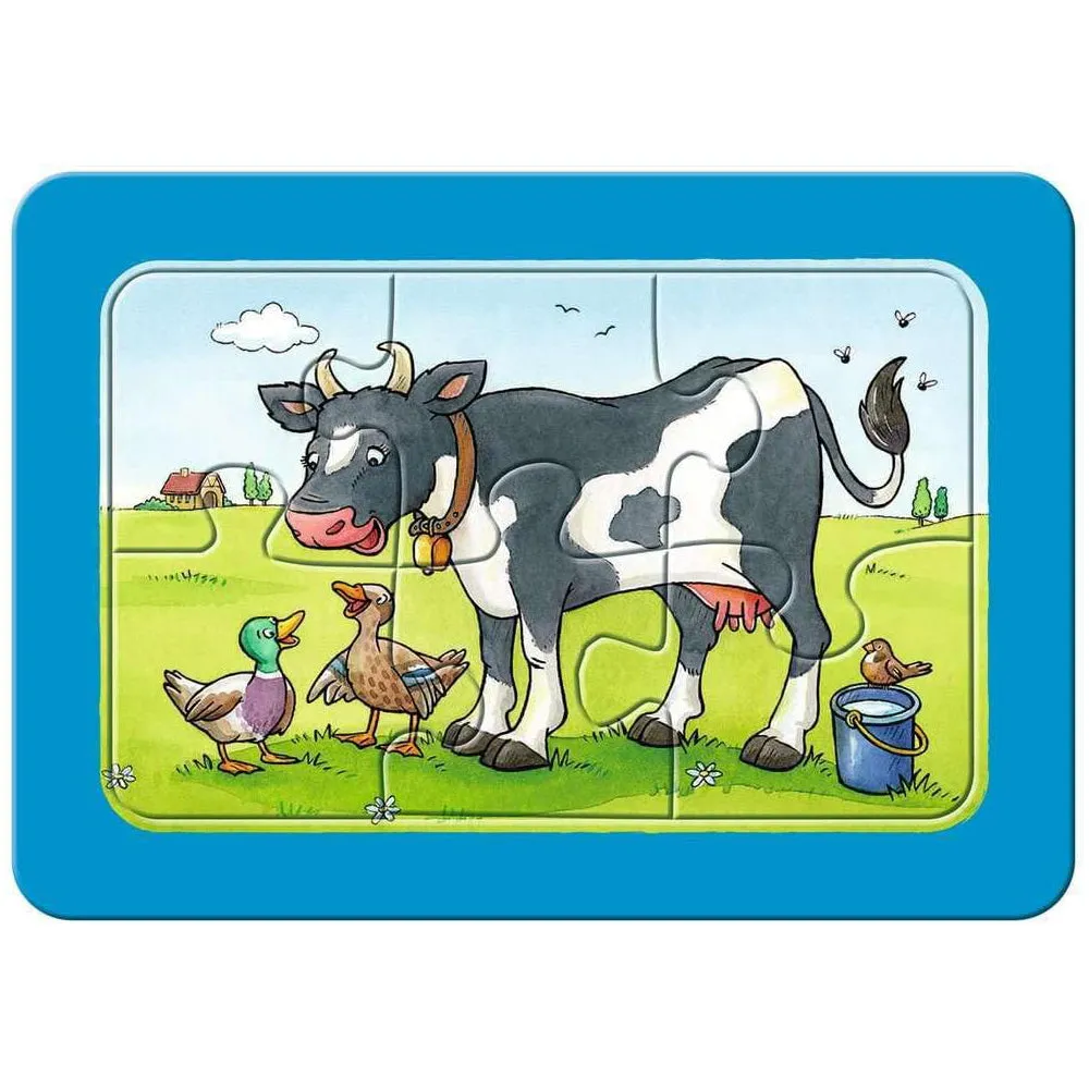 Ravensburger 3x6 puzzle bambini fattoria cantiere