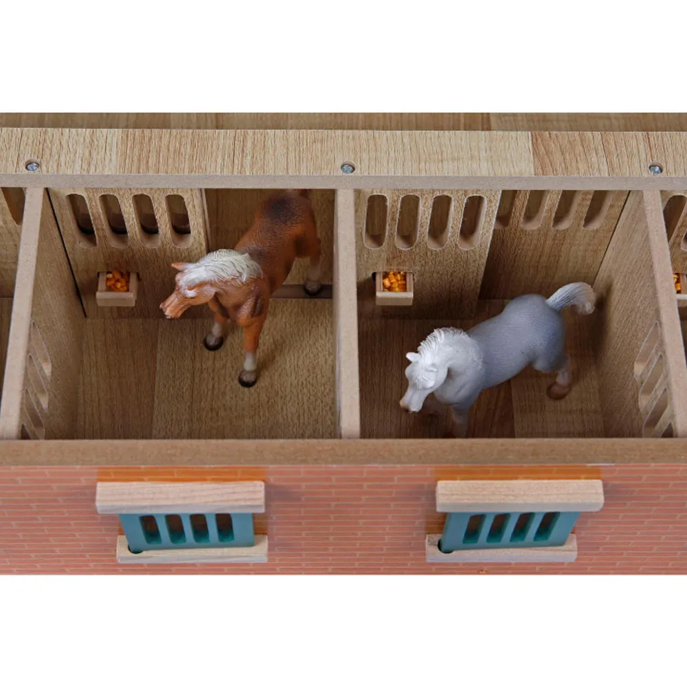 Kids Globe Scuderia Giocattolo Bambini 9 Box Cavalli