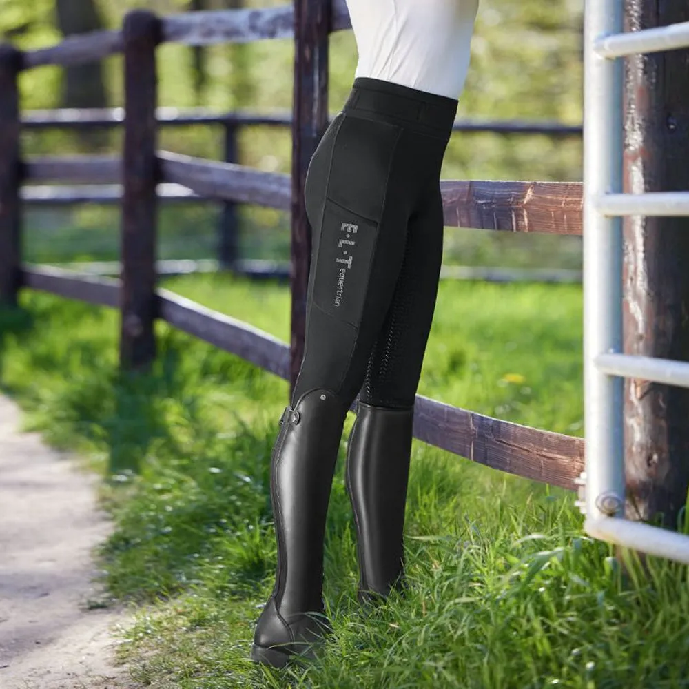Ella Glam Leggings Equitazione silicone full grip tasche