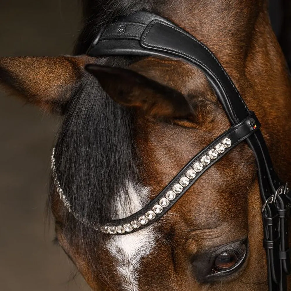 X-Line Evermore testiera cavallo Full nera cristalli