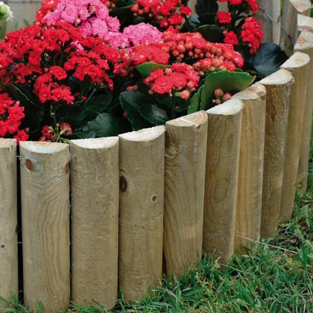 Bordura rollborder legno 5x30x250 cm aiuole