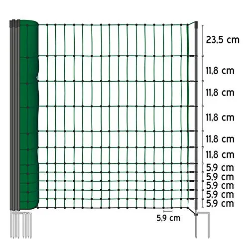 VOSS.farming Classic Rete Pollame 112 cm x 25 m Verde 9 Pali