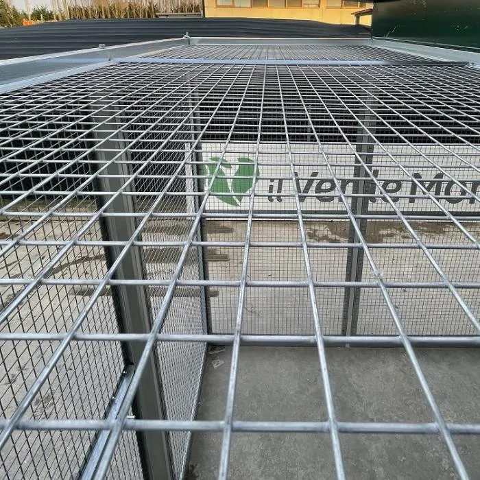 Il Verde Mondo Tetto Rete 96x190 Pannello Gabbia Galline Zincato 1pz