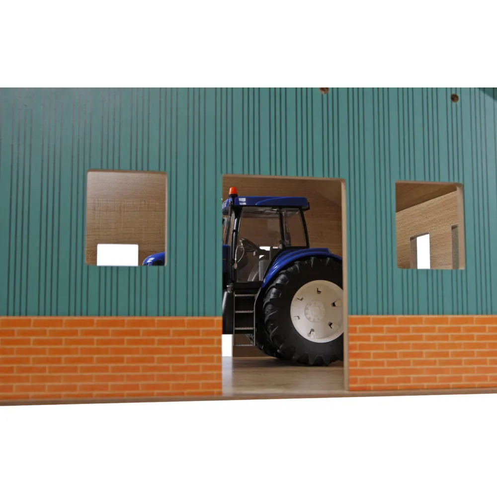 Beikircher Grünland Farm Shed capannone giocattolo 2 posti 1:16 legno