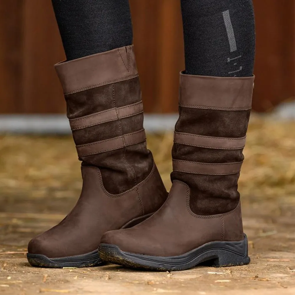 Oklahoma Stivali Scuderia Pelle Marroni nubuck traspiranti