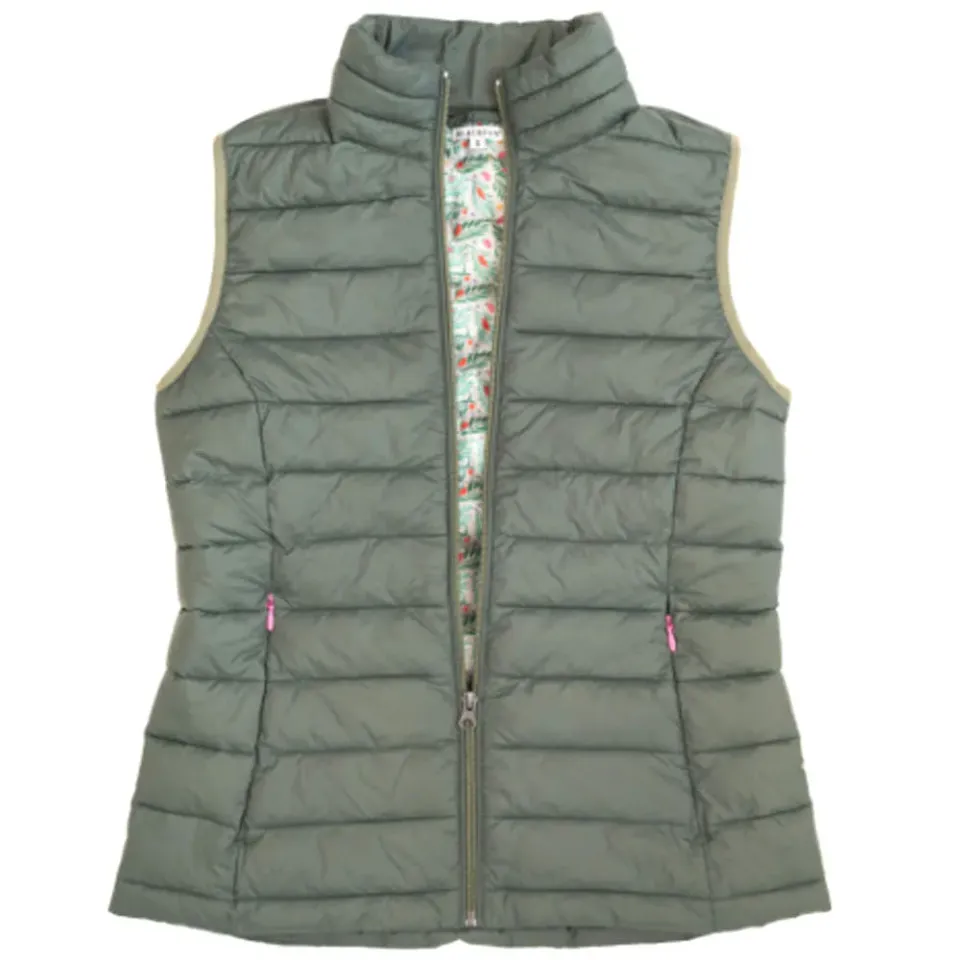 Blackfox Melody gilet piumino donna verde oliva antivento