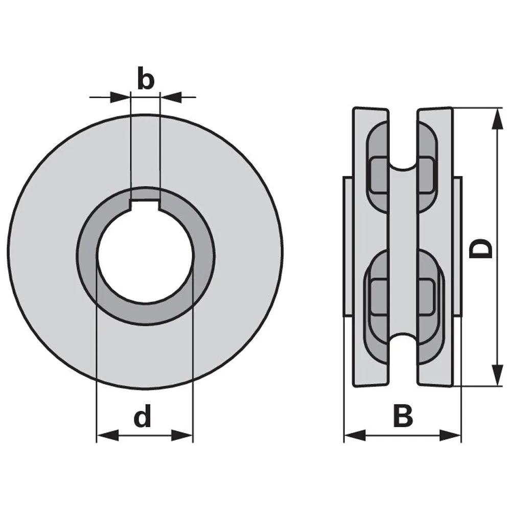 Beikircher Grünland AD 110 x ID 35 pignone catena chiusa 6 denti