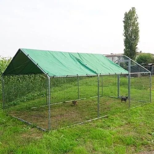 Il Verde Mondo XL recinto cani 6x3 m con tetto doppia rete