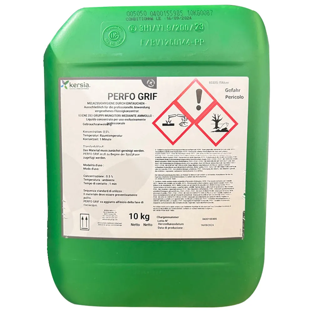 Deptil PA5 Perfo Grif 10 litri disinfettante mungitura