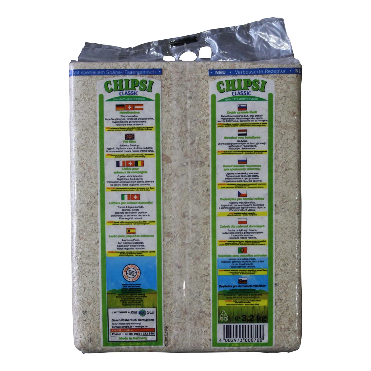 Chipsi Lettiera Piccoli Animali 3,2 kg Naturale Assorbente