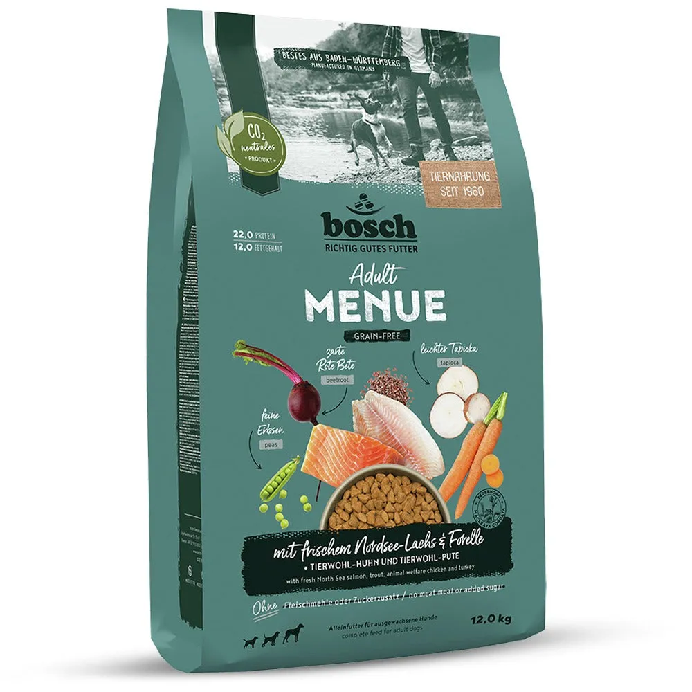 Bosch Menu Adult Salmone Trota crocchette 1 kg grain free