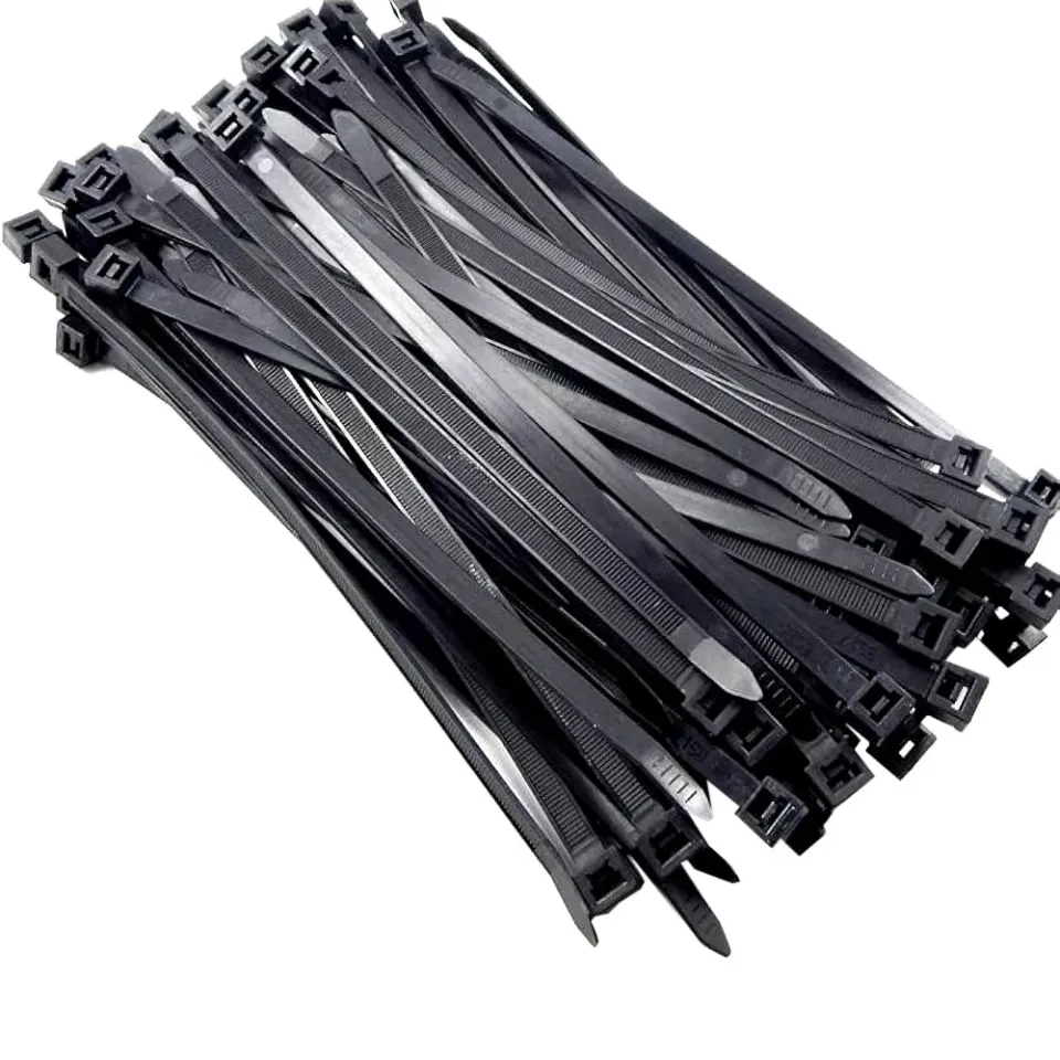 Fascette nylon nere stringicavo 100 pezzi tenuta forte