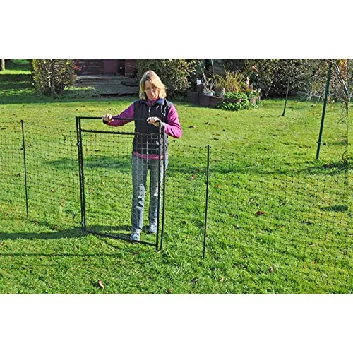 VOSS.farming Porta Rete Elettrificabile 125 cm Cancello 86 cm Set Completo