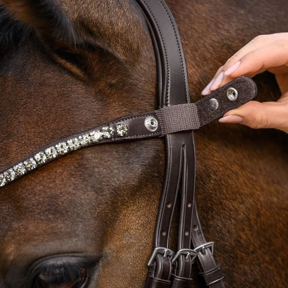 Waldhausen X-Line Shine frontalino marrone cob con strass