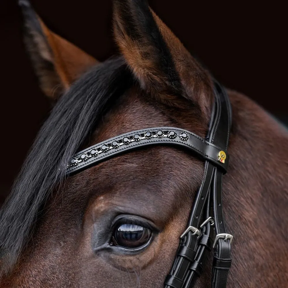 Waldhausen S-Line Blackshine testiera cavallo nera Full