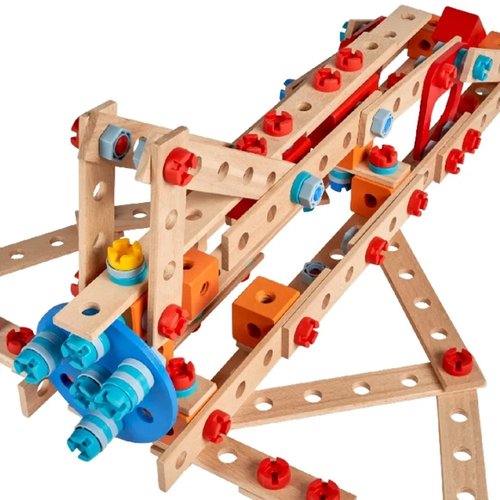 EH Construct Crane gru giocattolo legno 3+ anni