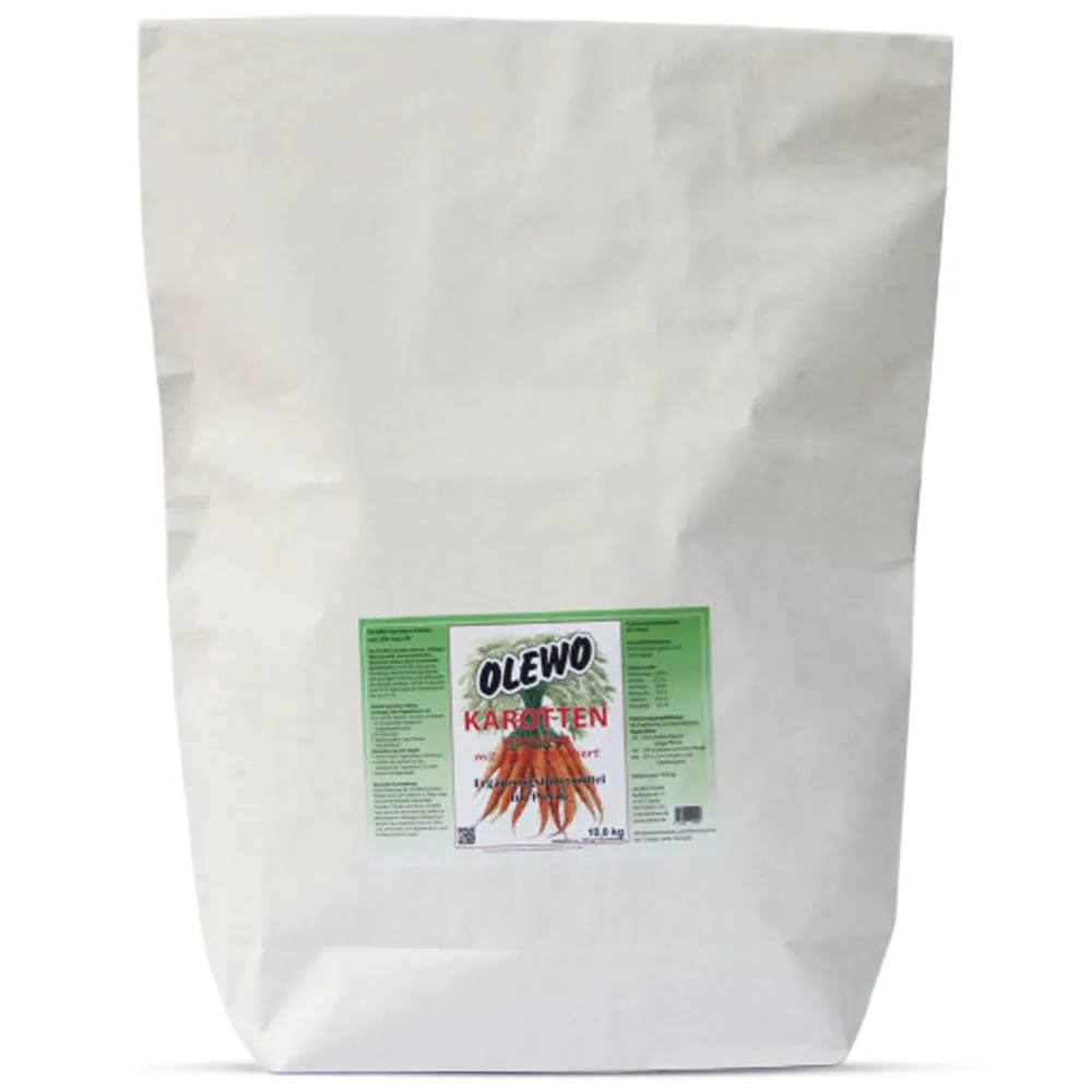 Olewo Carrot Snack pellet carote per cavalli con olio 4 kg