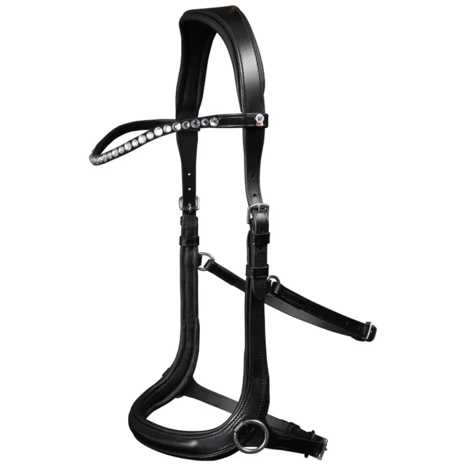 Waldhausen X-Line Sensation testiera bitless nera Cob con redini
