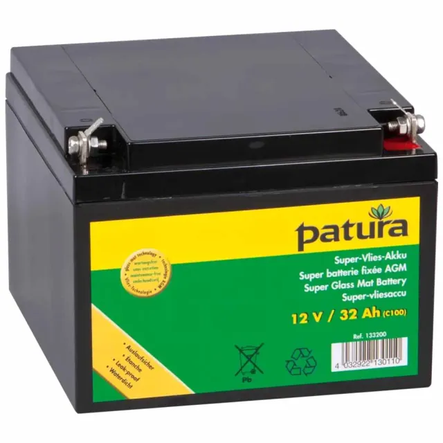 Beikircher AGM 12V batteria ciclo profondo 50Ah recinto