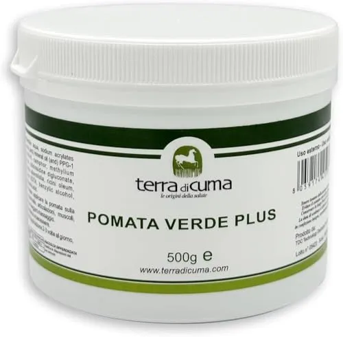 Terra di Cuma Pomata Verde Plus pomata cavalli 500g lenitiva