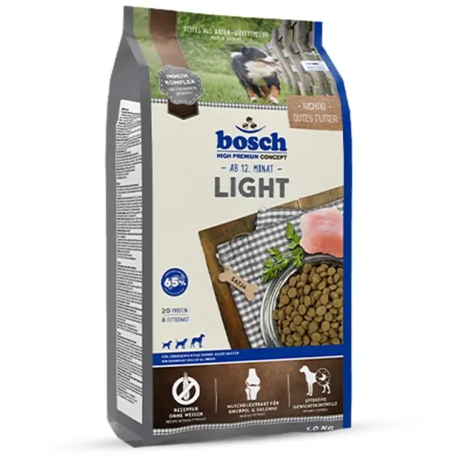Bosch HPC Light crocchette cane adulto 1 kg ipocaloriche