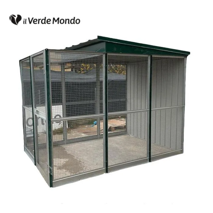 Il Verde Mondo Rete Uccelli recinto galline 4x2 m coperto