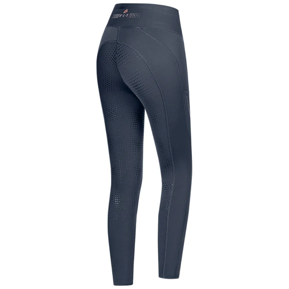 E.L.T. Milla Leggings Equitazione Donna Termici Neri Silicone
