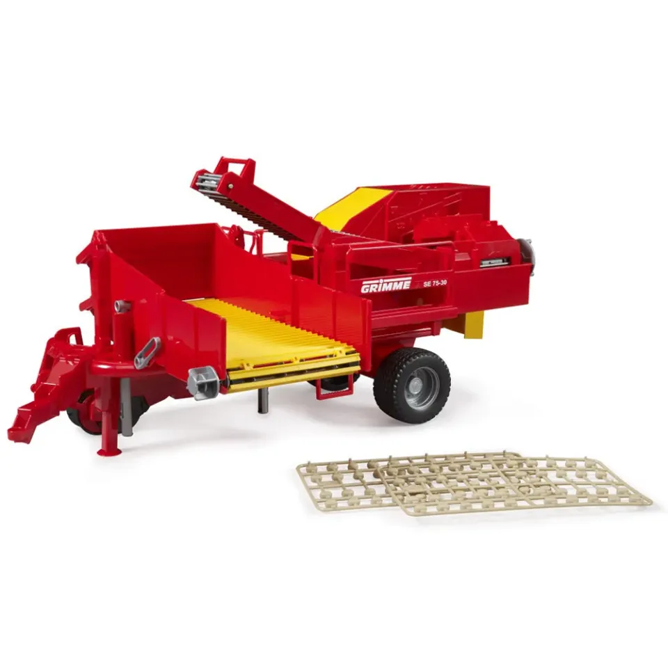 Grimme SE 75-30 scavapatate giocattolo 1:16 con patate finte