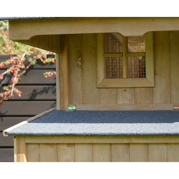 Il Verde Mondo Sussex pollaio giardino legno con nido triplo