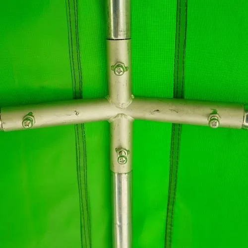 Il Verde Mondo Recinto Cani Esterno con Tetto 3,96x2,28 m Zincato