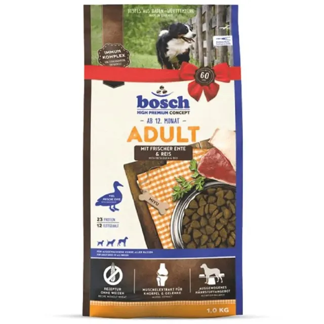 Bosch Adult crocchette cane anatra riso 1kg senza frumento