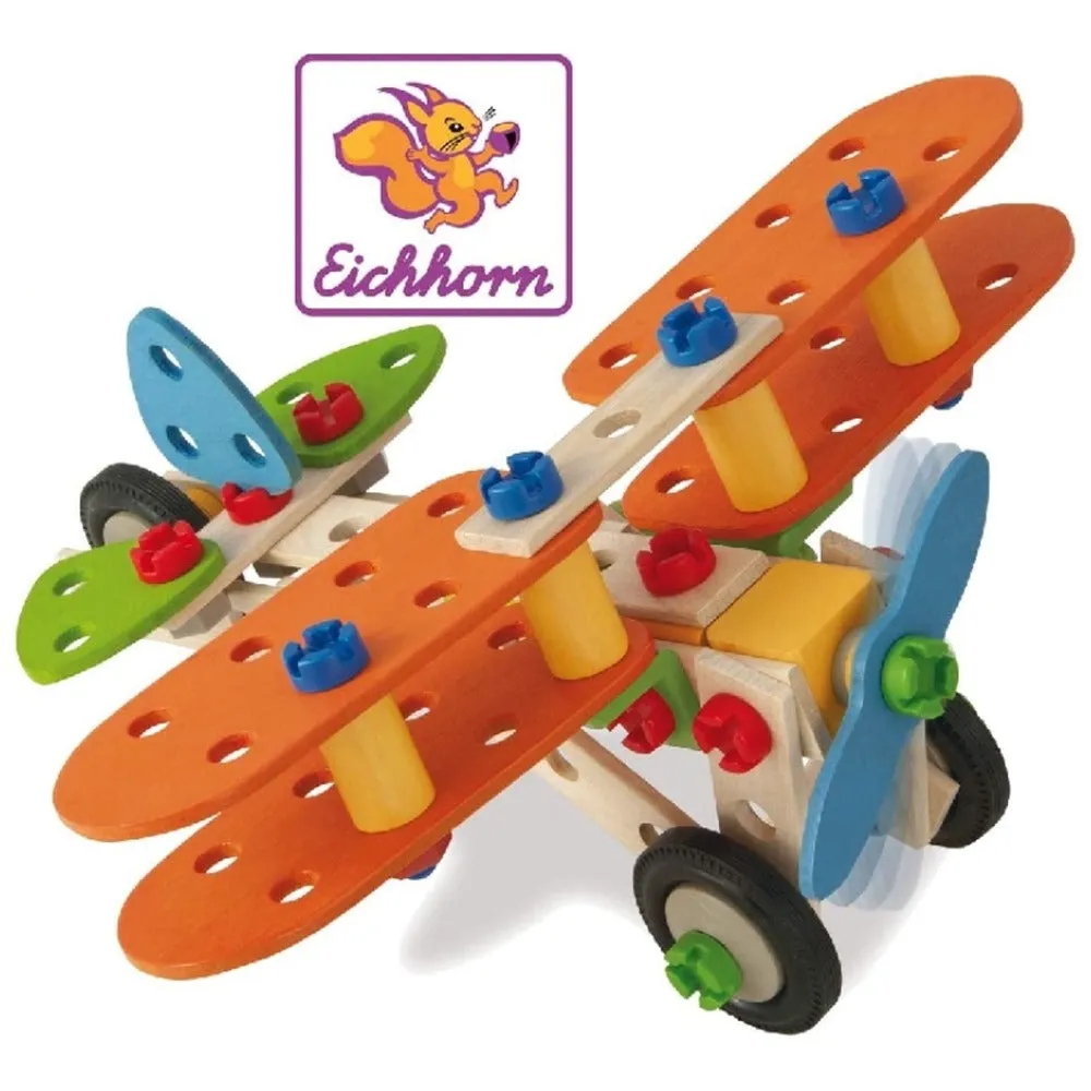 Eichhorn Constructor Biplane 4-in-1 Set Costruzioni 85 pz